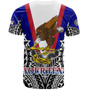 American Samoa Custom Personalised T-Shirt American Samoa Flag With Eagle Style