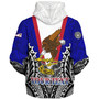 American Samoa Custom Personalised Sherpa Hoodie American Samoa Flag With Eagle Style