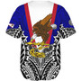American Samoa Custom Personalised Baseball Shirt American Samoa Flag With Eagle Style