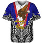 American Samoa Custom Personalised Baseball Shirt American Samoa Flag With Eagle Style