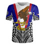 American Samoa Custom Personalised Rugby Jersey American Samoa Flag With Eagle Style