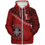 Hawaii Sherpa Hoodie Lahainaluna High School With Polynesian Tribal