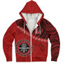 Hawaii Sherpa Hoodie Lahainaluna High School With Polynesian Tribal