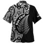 New Zealand Custom Personalised Hawaiian Shirt Kia Ora Silver Ferns Style