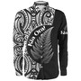 New Zealand Custom Personalised Long Sleeve Shirt Kia Ora Silver Ferns Style