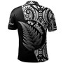 New Zealand Custom Personalised Polo Shirt Kia Ora Silver Ferns Style