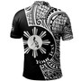 Philippines Filipinos Custom Personalised Polo Shirt Sun And Map Lauhala Patterns Style