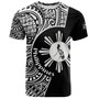 Philippines Filipinos Custom Personalised T-Shirt Sun And Map Lauhala Patterns Style