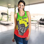 Hawaii Women Tank Polynesian Shaka Hawaii Map Reggae Style