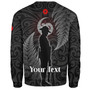 New Zealand Custom Personalised Sweatshirt Lest We Forget Koru Maori Pattern