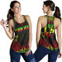 Tonga Custom Personalised Women Tank Coat Of Arms With Patterns Reggae Color