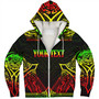 Tonga Custom Personalised Sherpa Hoodie Coat Of Arms With Patterns Reggae Color