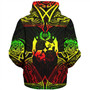 Tonga Custom Personalised Sherpa Hoodie Coat Of Arms With Patterns Reggae Color