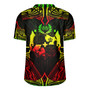 Tonga Custom Personalised Rugby Jersey Coat Of Arms With Patterns Reggae Color