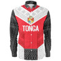 Tonga Custom Personalised Long Sleeve Shirt Mate Ma'a Tonga Ngatu Patterns