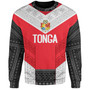 Tonga Custom Personalised Sweatshirt Mate Ma'a Tonga Ngatu Patterns