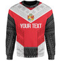 Tonga Custom Personalised Sweatshirt Mate Ma'a Tonga Ngatu Patterns