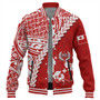 Tonga Baseball Jacket Lauhala Tribal Coat Of Arms