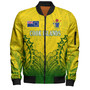 Cook Islands Custom Personalised Bomber Jacket Seal With Flag Style