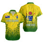 Cook Islands Custom Personalised Short Sleeve Shirt Seal With Flag Style