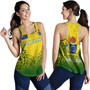 Cook Islands Custom Personalised Women Tank Seal With Flag Style