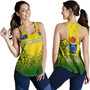Cook Islands Custom Personalised Women Tank Seal With Flag Style