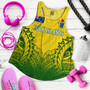 Cook Islands Custom Personalised Women Tank Seal With Flag Style