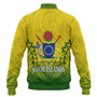 Cook Islands Custom Personalised Baseball Jacket Seal With Flag Style