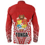 Tonga Custom Personalised Long Sleeve Shirt Seal With Flag Style