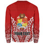 Tonga Custom Personalised Sweatshirt Seal With Flag Style