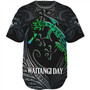 New Zealand Custom Personalised Baseball Shirt Waitangi Day Ethnic Lizard Maori Patterns