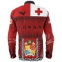 Tonga Custom Personalised Long Sleeve Shirt Tonga Ngatu Special Design