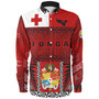 Tonga Custom Personalised Long Sleeve Shirt Tonga Ngatu Special Design