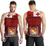 Tonga Custom Personalised Tank Top Tonga Ngatu Special Design