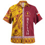 Tonga Custom Personalised Hawaiian Shirt Beulah College Simple Ngatu Patterns