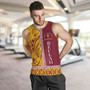 Tonga Custom Personalised Tank Top Beulah College Simple Ngatu Patterns