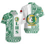 Tonga Custom Personalised Short Sleeve Shirt Liahona High School Simple Ngatu Patterns