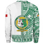 Tonga Custom Personalised Sweatshirt Liahona High School Simple Ngatu Patterns
