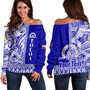 Tonga Custom Personalised Off Shoulder Sweatshirt Tupou College Toloa Simple Ngatu Patterns