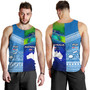 Fiji And Australia Custom Personalised Tank Top Fijian Tapa With Australia Aboriginal Style