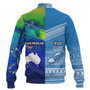 Fiji And Australia Custom Personalised Baseball Jacket Fijian Tapa With Australia Aboriginal Style