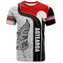 New Zealand T-Shirt  Maori Aotearoa Silver Fern Symbols Tattoo