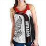 New Zealand Women Tank  Maori Aotearoa Silver Fern Symbols Tattoo