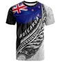 New Zealand Custom Personalised T-Shirt Maori Silver Fern Flag Vibes