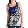 New Zealand Custom Personalised Women Tank Maori Silver Fern Flag Vibes