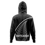 New Zealand Custom Personalised Hoodie Maori Style Ethnic Curve Design