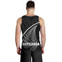 New Zealand Custom Personalised Tank Top Maori Style Ethnic Curve Design