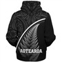 New Zealand Custom Personalised Sherpa Hoodie Maori Style Ethnic Curve Design