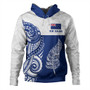 New Zealand Hoodie Maori Pattern Silver Fern Tattoo