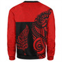 New Zealand Sweatshirt Maori Pattern Aotearoa Silver Fern Tattoo